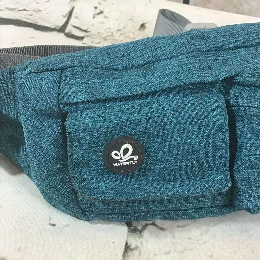 Waterfly Fanny Pack Unisex‎ Blue Water Resistant Waist Bag Nylon Adjustable